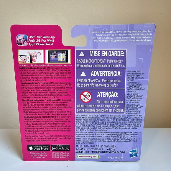 Hasbro Littlest Pet Shop #41 Saffron Sweetin Gorilla Pink #42 Zanna New LPS 2015 - Picture 4 of 6